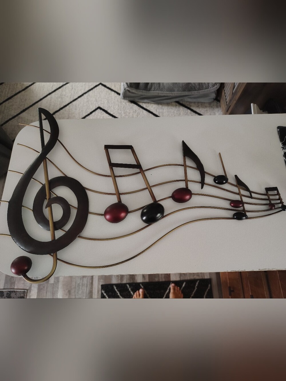 Musical Notes Metal Wall Art